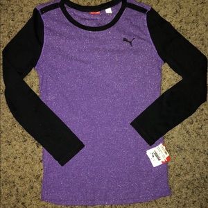 NEW! Girl’s purple size large Puma Long sleeve!